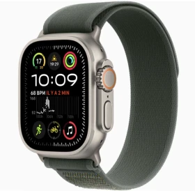 Apple Watch Ultra (2022) GPS + Cellular 49mm Titan Natur - Trail Loop grün