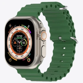 Apple Watch Ultra (2022) GPS + Cellular 49mm Natural Titanium - Trail Loop green