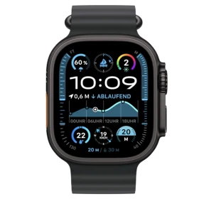 Apple Watch Ultra (2022) GPS + Cellular 49mm Natural Titanium - Trail Loop green